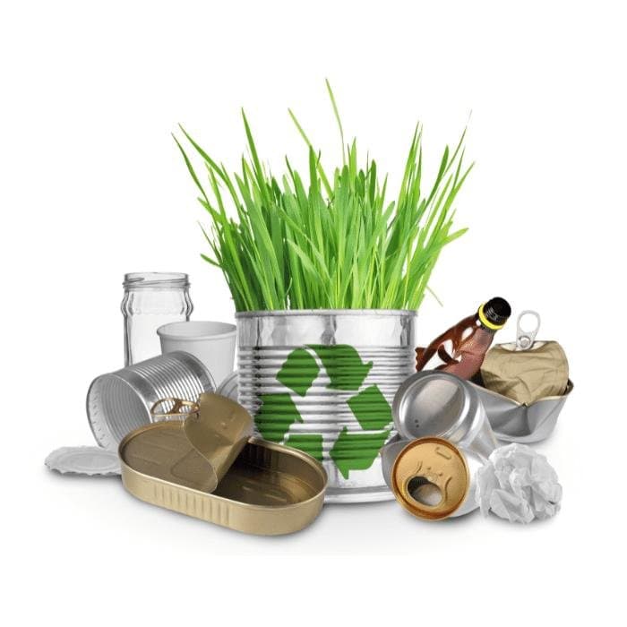 Opakowania, słoiki, puszki, butelki z symbolem recyklingu - opłata produktowa BDO